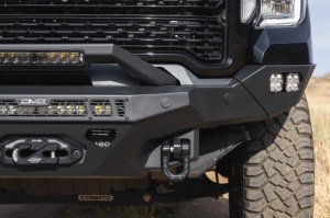 GMC Sierra 3500 Front Bumper - DV8 Offroad - Spec Series - Micro-texture black powder coat with satin black accents - `20-`23